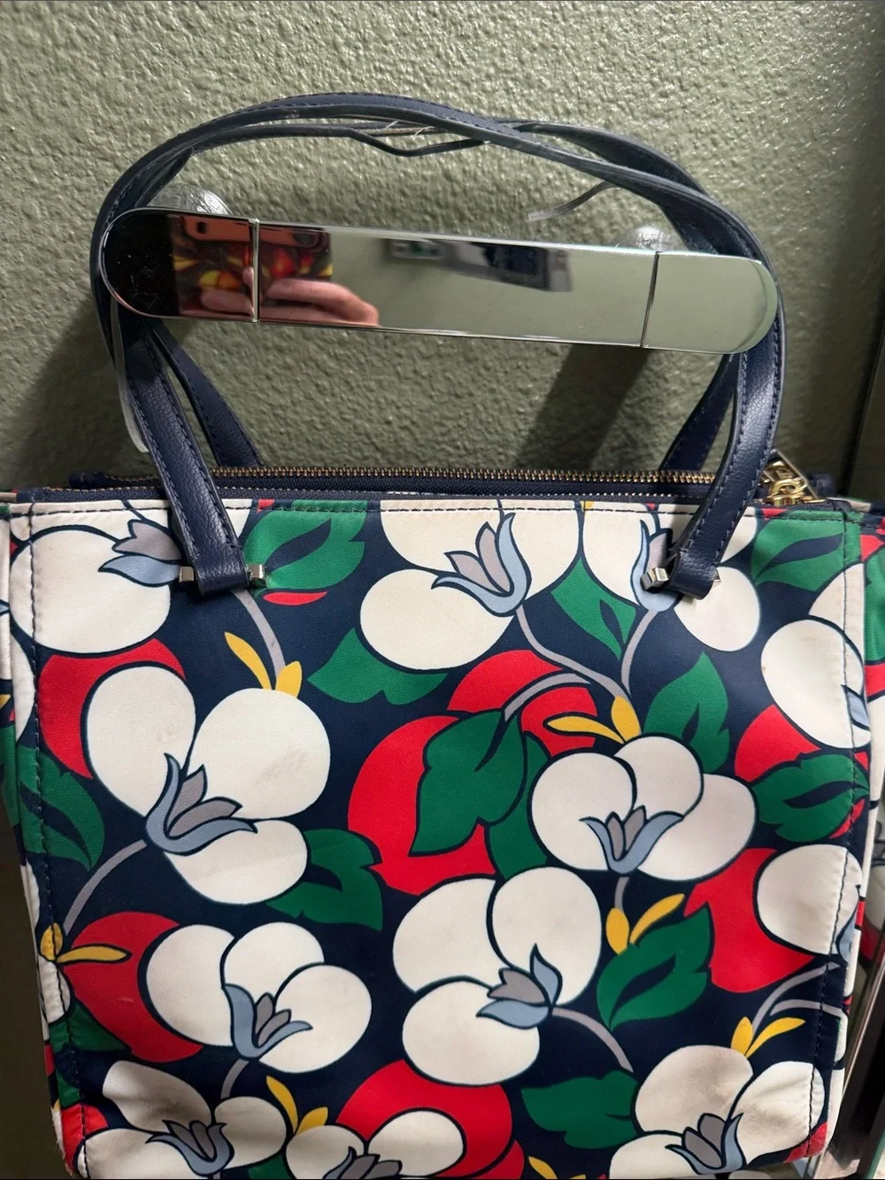 Kate Spade Dawn Breezy Nylon Floral Satchel Purse